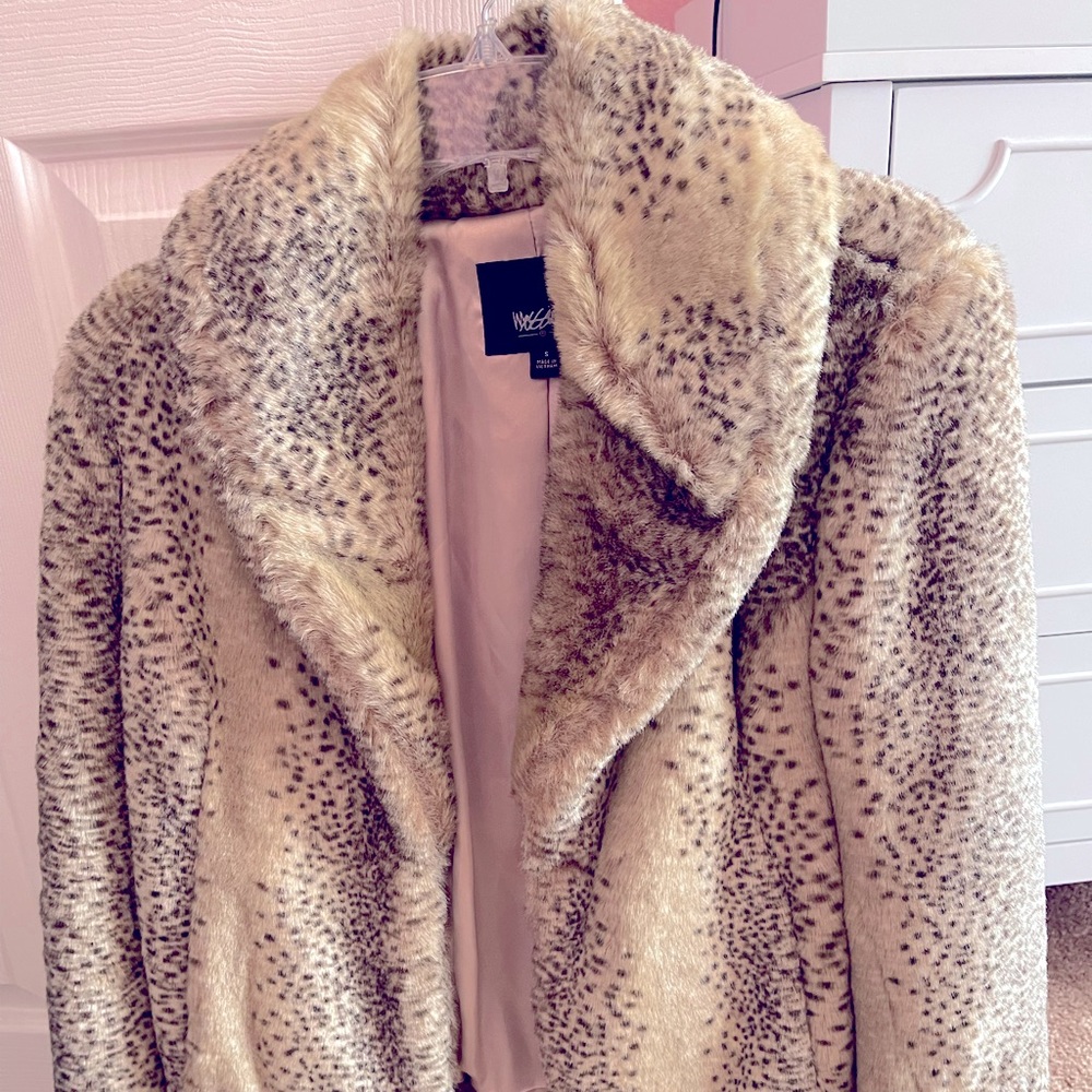 Cheetah print coat